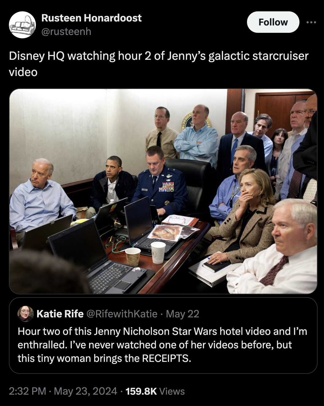 water temple obama meme - Rusteen Honardoost Disney Hq watching hour 2 of Jenny's galactic starcruiser video Katie Rife May 22 Hour two of this Jenny Nicholson Star Wars hotel video and I'm enthralled. I've never watched one of her videos before, but this